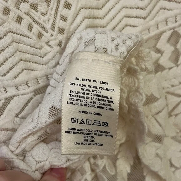 Meadow Rue Cream Embroidered Blouse - Picture 4 of 7